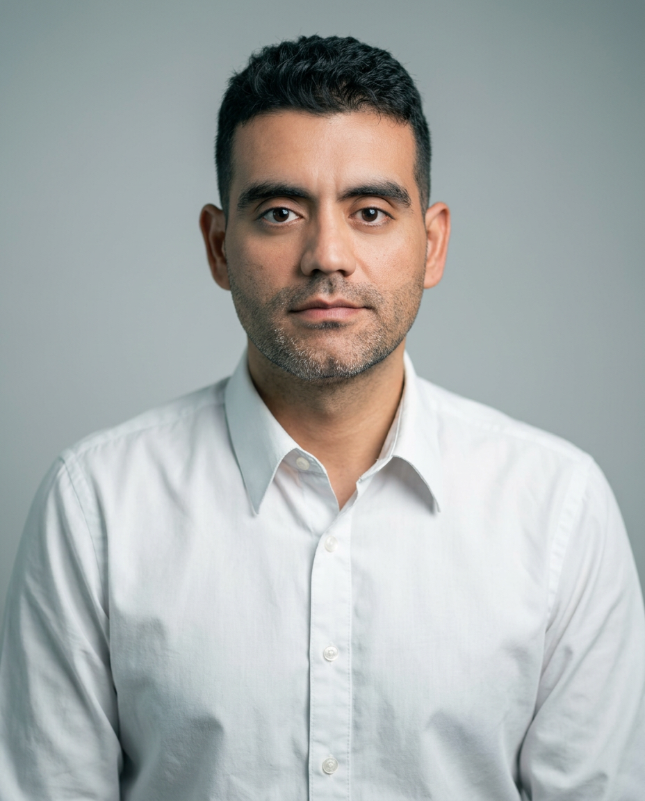 Professional portrait of Carlos Zanotelli
